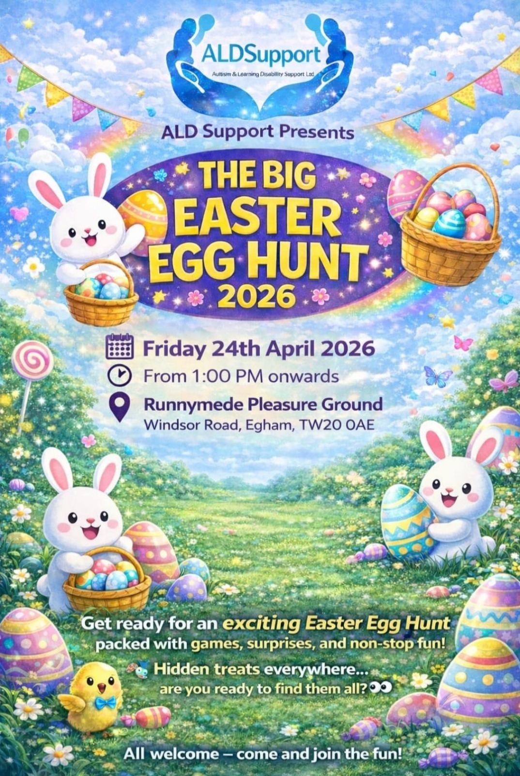 The Big Easter Egg Hunt 2026 events