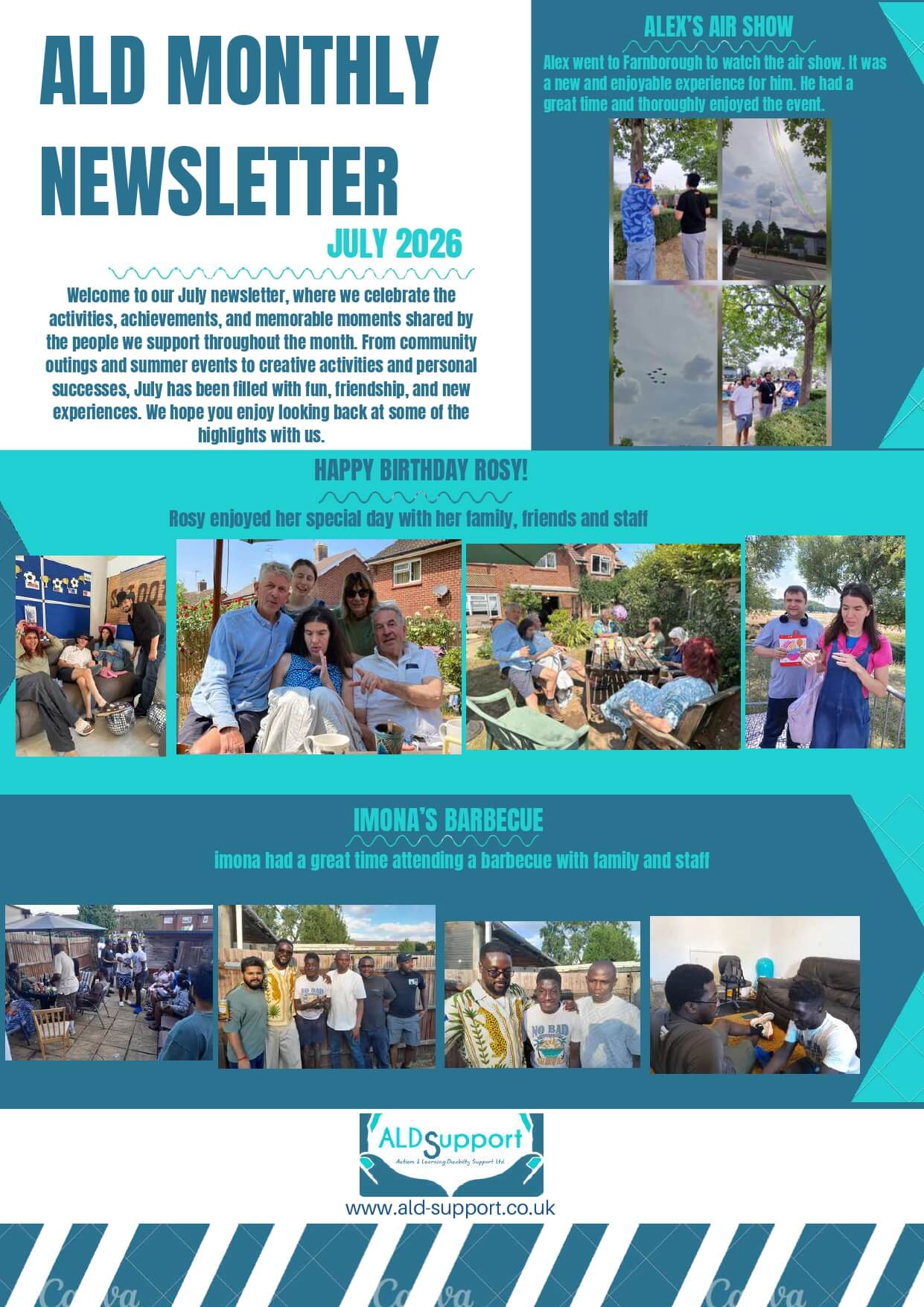 Our monthly newsletter for July 2026